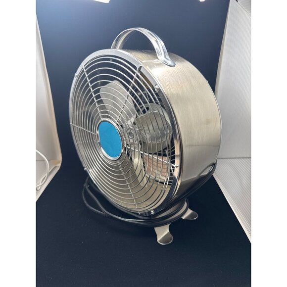 Intertek Electric Fan FE 20 Personal Mini Fan Silver Stainless - NWT - Picture 2 of 9